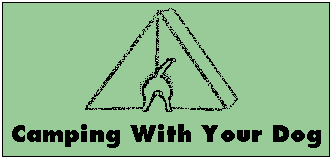 a drawing of a dog
        going into a traditional a frame tent
