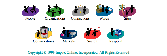 Impact Online navigation buttons