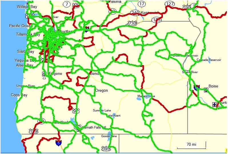 A map of everywhere
        Jayne has been in Oregon