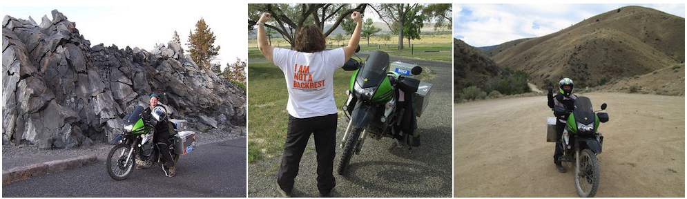 Jayne and KLR photo montage