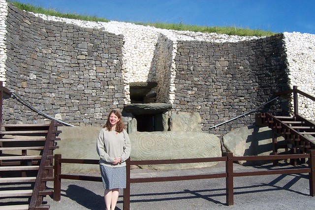 Jayne at New Grange
        in Ireland